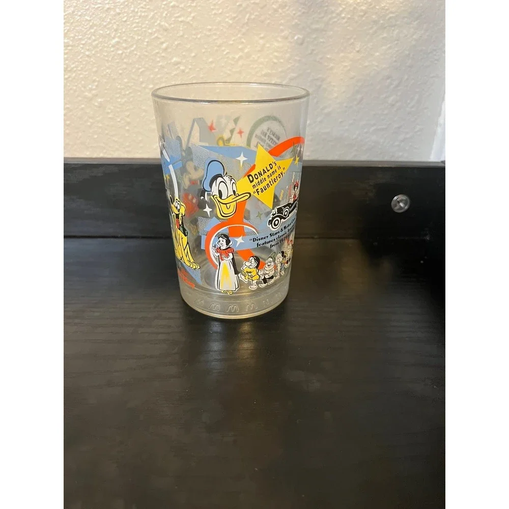 Disney Collectible 100th Anniversary Mcdonalds Glass Cup